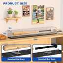 Acrylic Baseball Bat Display Case, 39" Clear UV-Protected Dust-Proof Showcase, 3mm Thick, 360° Visibility for Home, Office, Sports Collectors & Gift Display (39*5*5in)