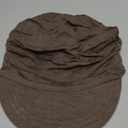 Soft Bamboo Baseball Cap for Chemo Women,  Dark Brown Grey