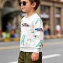 2-Pack Boys Sweatshirts ToddlerCotton Long Sleeve Crewneck Pullover Kids Winter Warm Shirt Sweater Tops 2T-7 Years