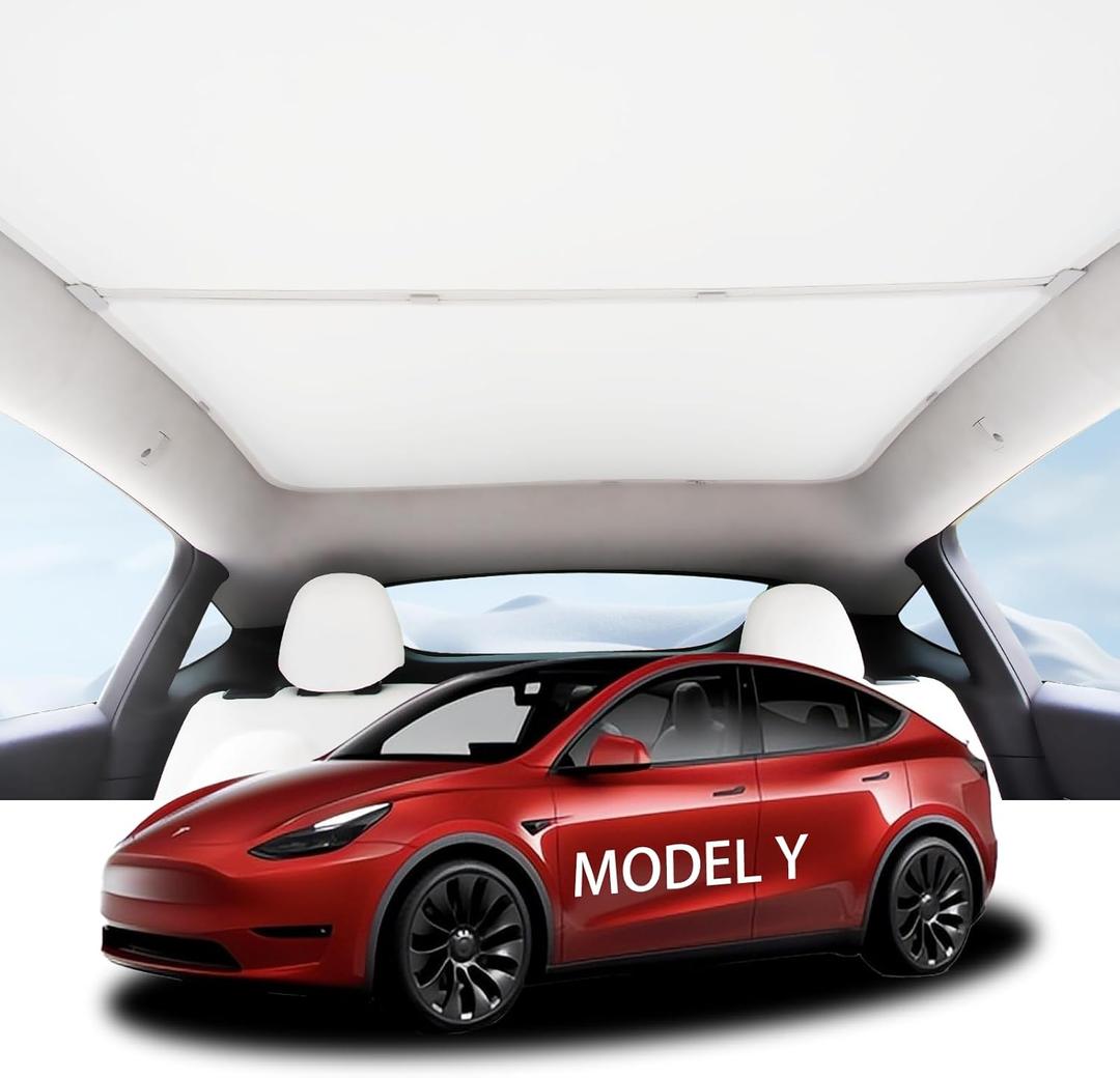 Sunshade for Tesla Model Y Roof for Tesla Model Y 2019-2024 Sunshade Heat Insulation Accessories 2021 2022 2023 Roof Sun Shade Gray