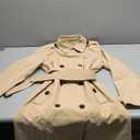 wantdo Women's Double Breasted Pea Coat Winter Mid-Long Trench Coat with Belt Size Small 