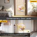EHOMEWARE 8 Packs Gold Heavy Duty Door Handle Interior, Privacy Door Lever Handle, Bathroom Door Handles Interior, Modern Bedroom Door Handle