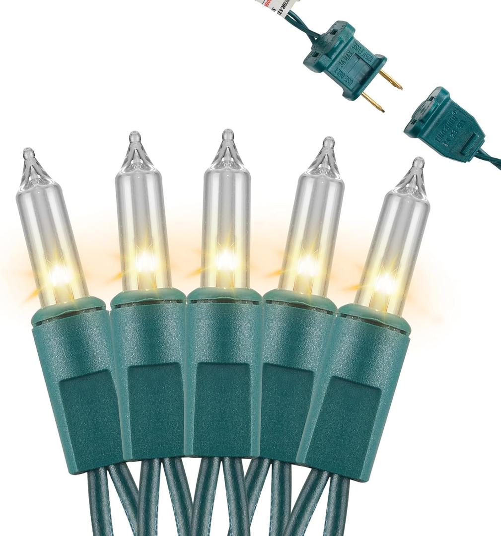 Lot of 2 x100 LED 200 Warm White Mini Lights INDOOR/OUTDOOR by Home Accents