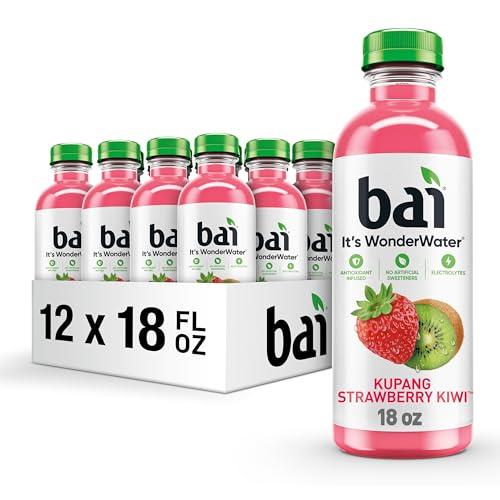 Bai Antioxidant Infused Water Beverage, Kupang Strawberry Kiwi, with Vitamin C and No Artificial Sweeteners, 18 Fluid Ounce Bottle, 12 Pack, BBD 01/09/2026