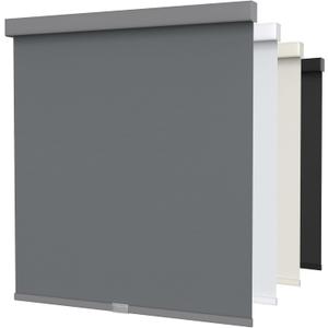 MYshade Cordless Blackout Roller Shades for Windows with Valance, Thermal Insulated UV Blocking Fabric, Cordless Window Blinds for Bedroom & Living Room, Easy Install, 35" W x 72" H, Grey
