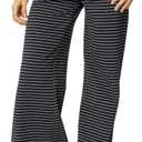 Amiblvowa Women Fold Over Yoga Pants Low Rise Wide Leg Sweatpants Color Block Flare Leggings Y2k Foldover Lounge Workout 2025 (XL)