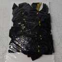 24 Pcs Black Small Velvet Christmas Bows for Christmas Tree, Wreath, Gift Wrapping, Crafts, Wedding, Party, Twist Tie Bows for Treat Bag Bakery Candy Bags, Home Decor 1" W,3.5 x 3.5 inch