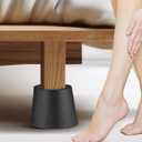 Bed Frame Toe ProtectorsBed Frame Leg Covers, Toe Protector,Bed Frame Leg Protector,Toe Savers for Bed Frame,Toe Guard-bed Bumpers to Guard Against Foot Injury,Made of EVA, Better protection(4 PACK)