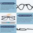 Distance Nearsighted Glasses For Men,Near Sighted Vision Driving Women Eyeglasses, See Farsighted Myopia TR90 Frame