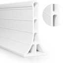 3.2" High Shower Threshold Water Dam 67 Inch Collapsible Self Adhesive Shower Water Splash Guard for Shower Water Blocker for Wet and Dry Separation Bathroom and Kitchen