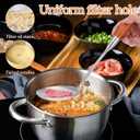 6-Pcs Metal Kitchen Cooking Utensils with Natural Rosewood Handle, Includes Wok Spatula, Ladle, Skimmer, Slotted Spatula Turner, Spaghetti Spoon, Large Spoon