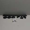 FlySkip Handrails for Indoor Stairs 10ft 3 Sections Galvanized Steel Pipe Stair Railing Non-Slip Wall Mount Hand Rail for Outdoor Indoor Stairs Porch Deck (10FT)