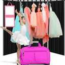 3Pcs Privacy Curtain for Dance Bag Suitcase Portable Changing Room Privacy Partition Screens Dance Bag Shield Cover for Dancer Backstage Accessories Camping Window Shades Dressing Room (Black)