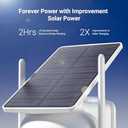 Security Cameras Wireless Outdoor Home System, 4 Camera Kit, No Subscription Fees, Solar Powered, Local Storage, 365-Day Battery Life, 360PTZ Surveillance, Auto Tracking, 2K Color Night Vision