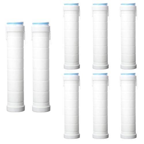 Shower Filter for Handheld Shower Head Shower Filter Replacement High Pressure Handheld Shower Heads Filter Set of 8 Replacement Filters for Hard Water Remove Chlorine and Harmful Substances