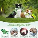 Outdoor Dog Toy,Tug of War Dog Toy for Self Play Interactive Tether Pull Toy for Park,Yard, Lawn Rope Toys for Medium and Large Dogs to Keep Them Busy