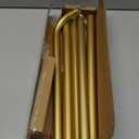 Gold Curtain Rods for Windows 48-90Inch(4-7.5ft) Heavy Duty Wrap Around Blackout Curtain Rods,Adjustable Room Darkening Drapery Rod for Bedroom, Living Room, Sliding Door & Outdoor Patio