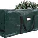 Large Christmas Tree Storage Bags Heavy Duty Tree Bags Holiday Storage Bags Protects From Moisture Or Dust,Alternative To Xmas Tree Storage Box (Green, 7.5 Ft)