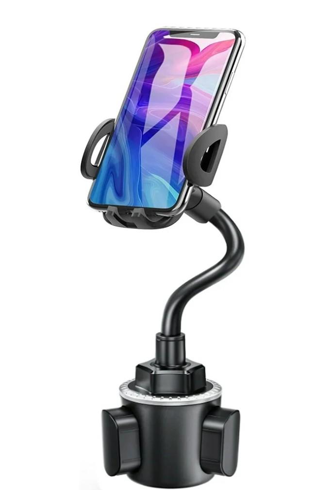 Car Cup Holder Phone Mount, Sopownic Cup Phone Holder for Car Universal Adjustable Gooseneck Car Phone Holder for iPhone 11 Pro/11/X/8/7/6s/ Galaxy S10/S9/Note 10/9/8 GPS and More