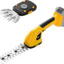 ohyes Handheld Grass Trimmer & Hedge Trimmer Compatible with DeWALT 18v 20v Max Battery for Garden & Lawn(Battery not Included), DW-10