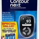 Ascensia CONTOUR NEXT GEN Blood Glucose Monitor AllInOne Kit with 20 Test Strips, Accurate Blood Sugar Monitor, EasytoUse Glucose Meter, Portable and Reliable Diabetes Testing Kit