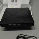 External CD DVD Drive with 3 USB Ports and 2 TF/ SD Card Slots, USB 3.0 Portable CD/ DVD Optical Disk Drive Player Burner Reader Writer for MacBook Pro Air iMac Laptop PC Windows 11/ 10/ 8/ 7 Linux Mac OS