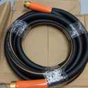 Giraffe Tools Garden Hose 12ft x 3/4", Heavy Duty Water Hose, Flexible, Hybrid Lightweight Hose, Male to Female Fittings, Burst 600 PSI