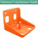 2 Pack Thick Salt Block Holder Mineral Brick Feeder Tray for Cattle Horse Goat Sheep (Small Size, Orange)