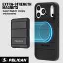 Pelican Protector iPhone 17 Pro Max Case [Compatible with MagSafe] Rugged Magnetic Phone Case with 16ft Military-Grade Drop Protection - Heavy Duty Phone Cover for iPhone 17 Pro Max- Black
