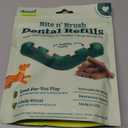 WOOF - Bite n' Brush Refills for The Dog Toothbrush Toy - Scrub Plaque and Tartar from Your Dog's Teeth and Mouth - Dog Dental Chew Toy Treats - Approximately 16 Refills By FEB 25 2027 1 PACK 