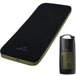 Self-Inflating Sleeping Pad 4" Memory Foam – Camping Mattress with Backpack | Extra Thick, Durable, Water-Resistant, Fast Setup for Outdoor, Hiking & Travel – Limited Stock Clearance