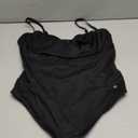 Popilush Corset Bodysuit for Women Tummy Control Shapewear Bodysuits Cowl Neck Going Out Tops Thong Body Suit Concert Outfits, XL