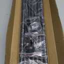 GXOACKJ Curtain Rods for windows 66-120 inch, 5/8 inch Decorative Brown Splicing Heavy Duty Metal Curtain Rod set with Brackets