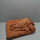 BATTILO HOME Orange Throw Blanket for Couch, Decorative Fall Blankets and Throws, Soft Colorful Throw Blankets for Bed, Halloween Throw Blanket for Home Decor, 50"x60"