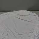 Smiry Round Spandex Tablecloth, Elastic Fitted Washable Tablecloths for 31"-35" Tables, Waterproof Stretch Picnic Table Cover for Dining, Indoor and Outdoor, White