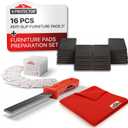 X-PROTECTOR Non Slip Furniture Pads - 24 Premium Furniture Grippers 2" and Furniture Pads Preparation Set
