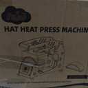 Hat Heat Press Machine for Caps, Digital Cap Heat Press with 2 Platens, Sublimation Heat Transfer Machine for DTF, HTV Vinyl & Sublimation Projects, Hot Pink