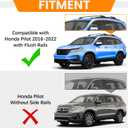 300lbs Roof Rack Cross Bars Compatible with Honda Pilot 2016-2022 with Flush Rails, Aluminum Crossbar with Lock for Rooftop Cargo Carrier Luggage Kayak Canoe Bike Snowboard