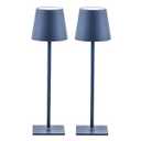 CHLORANTHUS 2 Pack Cordless Table Lamps, 3 Colors Stepless Dimming, 5000mAh Rechargeable Battery LED Desk Lamp for Bedroom/ Couple Dinner/ Desk/ Cafe/ Dining Room/ Terrace