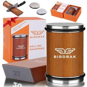 The Original Premium Rolling Knife Sharpener Kit - Ultimate Knife Sharpening Solution - With Diamonds and Ceramic for Steel of Any Hardness, Knife Sharpener 15 and 20 degree For Kitchen Knives
