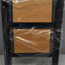 Taranta 2 Step Ladder,Aluminum Lightweight Folding 2 Step Stool with Anti-Slip Wide Pedal, 330lbs Capacity Step Ladder for Household,Kitchen,Office - BlackWoodgrain