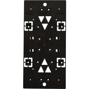Architectural Mailboxes PLMB06AM Plastic Bracket Mailbox Mounting Board, Black