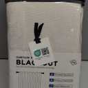 100% Blackout Shield Linen Blackout Curtains for Bedroom 84 Inches Long, Back Tab/Rod Pocket Living Room Drapes, Thermal Insulated Blackout Curtains 2 Panels Set, 50" W x 84" L, Cream