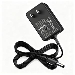 18V 1A AC DC Power Supply Adapter - 18W US Wall Charger with 5.5x2.1mm & 5.5x2.5mm DC Plugs, 6ft Long Cord, Universal Compatibility for 18Volt 0.1A-1A (100mA-1000mA) Devices, Center Positive