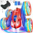 Spider Remote Control Car for Boys 4-7, Double-Sided Driving 360 Flips 4WD with Bright Lights for Kids, Fun Outdoor Toys Gifts for Kids Boys Birthday or Christmas Age 4 5 6 7 8 Year Old (Red)