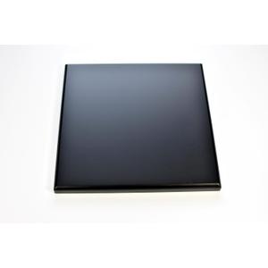 Square MDF Wood Display Base with bevel Edge, 9x9 inches, Art Display, Sculpture Stand, Statue Display, Minimalism Style Jewelry Display Stand Showcase Black