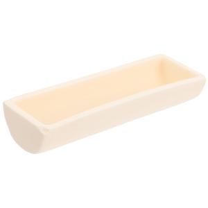 iplusmile Corundum Crucible Alumina Semicircle Boat 4.33 Inch Porous Fused Alumina High Purity 99 Al2O3 Furnace Ark for Tube Furnace Melting and Sintering
