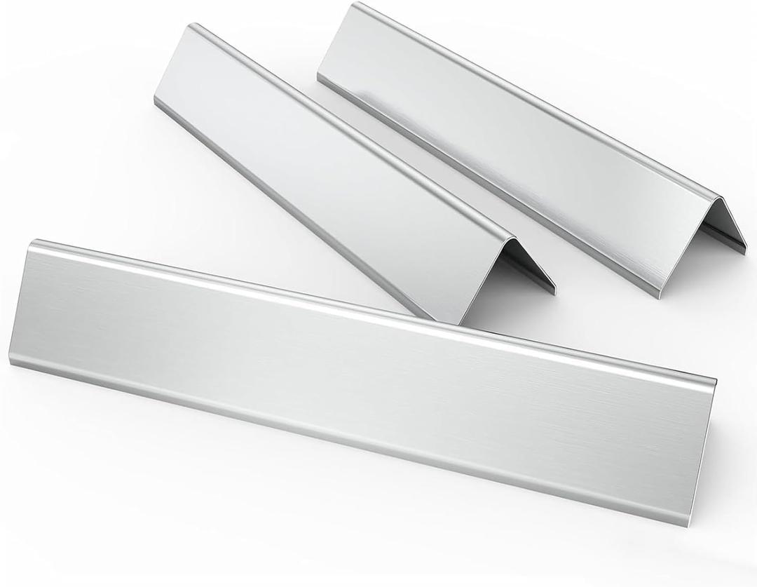 7635 15.3" Flavorizer Bars for Weber Spirit E210, E220, S210, S215, Spirit 200 & GS4 Spirit II E210, Spirit II E220 Grills with Front Control, Stainless Steel Heat Plate Grill Parts, 3 Pack