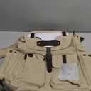 Vintage Canvas Backpack for Men & Women, Durable Large Capacity Rucksack Fits 15.6 inch Laptop, Multi Compartment Casual Daypack for Work, College, Travel & Hiking  Khaki