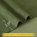 NICETOWN Thick Room Darkening Faux Linen Forest Green Curtains for Bedroom, Pinch Pleated Light Blocking Thermal Insulated Sound Reducing Window Treatments for Living Room, W50 x L84, 2 Panels